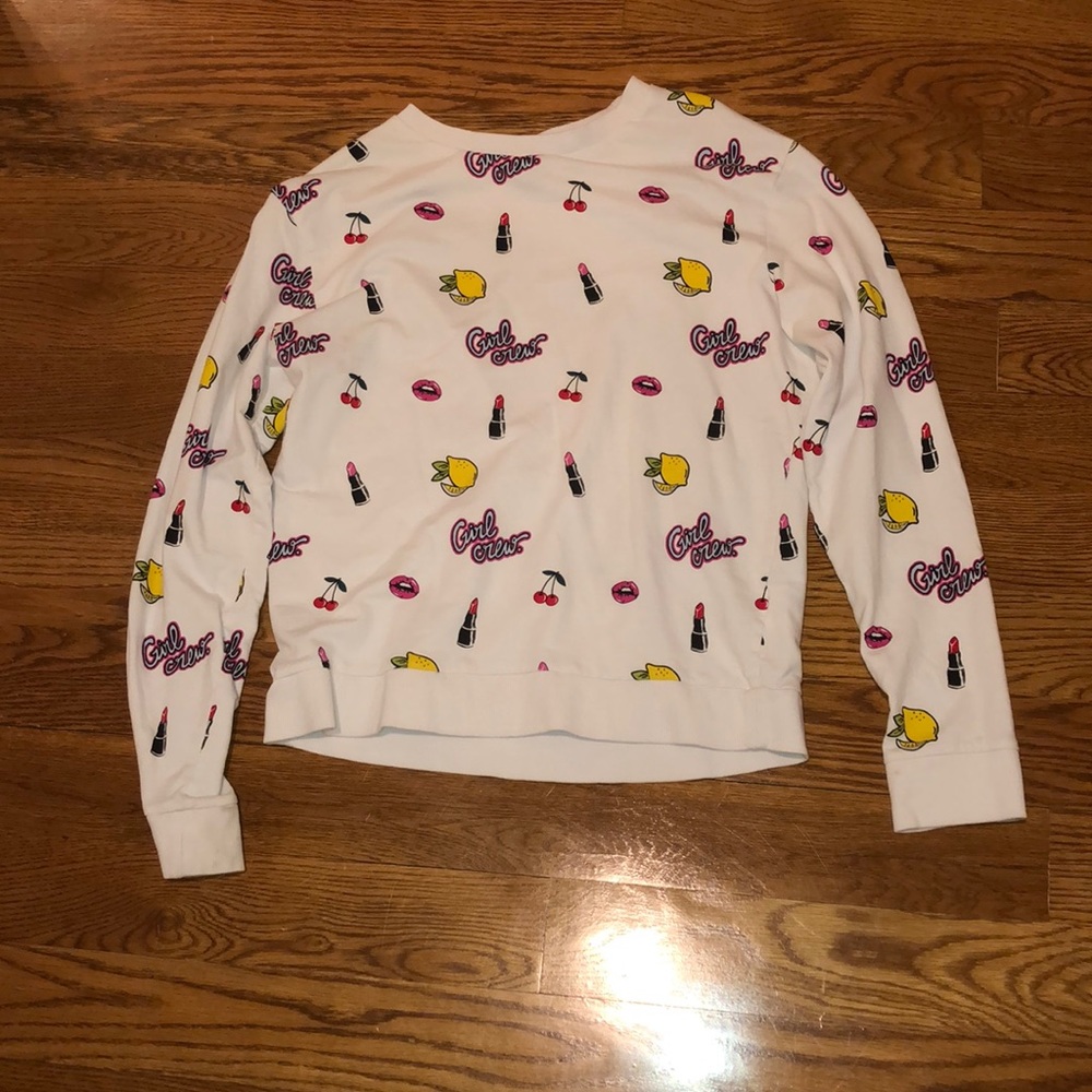 Adult Medium White Long Sleeve Tee